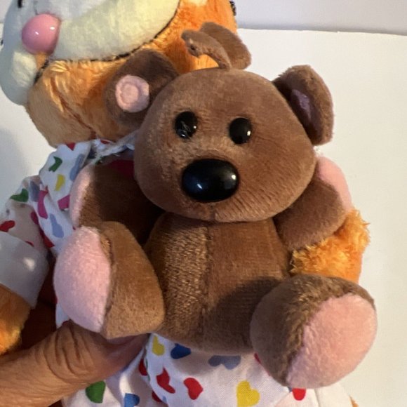 Vintage 10" TY Beanie Baby GOODNIGHT GARFIELD with Pooky Plush Tag Valentine - Picture 15 of 15